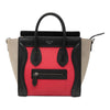 Celine Nano Tricolor Nubuck and Calfskin Luggage Tote Secondhand