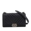 Chanel Old Medium Chevron Calfskin Boy Flap Secondhand