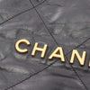 Chanel Small Shiny Quilted Calfskin 22 Backpack Secondhand