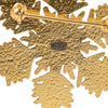 Chanel CC Gold Plated Snowflake Brooch Secondhand