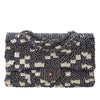 Chanel Medium Classic Canvas Sequin Stripes Double Flap Secondhand