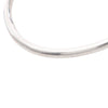 Dior Stainless Steel and Crystal CD Lock Hoop Earrings Secondhand