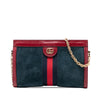Gucci Small Suede Web Ophidia Chain Crossbody Secondhand