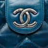 Chanel Quilted Glazed Calfskin Coco Pleats Chain Clutch Secondhand