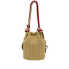 Prada Mini Raffia Effect Crochet Bucket Bag Secondhand