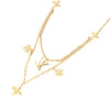 Louis Vuitton Gold Plated Faux Pearl LV Floragram Necklace Secondhand