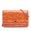 Chanel Patent Striped Wallet On Chain Secondhand