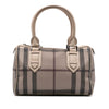 Burberry Smoke Check Coated Canvas Chester Boston Bag Secondhand