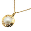 Chanel Gold Plated Faux Pearl Pendant Necklace Secondhand