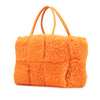 Bottega Veneta Small Shearling Intrecciato Arco Tote Secondhand