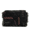 Chanel Fringe Denim Mood Clutch with Chain Secondhand