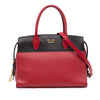 Prada Saffiano And City Calf Esplanade Satchel Secondhand