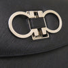 Ferragamo Leather Double Gancini Top Handle Bag Secondhand