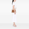 Fendi Small Bicolor Calfskin Whipstitch Runway Satchel Secondhand