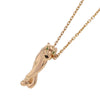 Cartier 18K Rose Gold Onyx and Tsavorite Garnet Panthère de Cartier Pendant Necklace Secondhand
