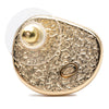 Secondhand Chanel CC Gold Plated Enamel Push Back Earrings