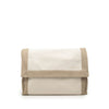 Hermès Bicolor Canvas Tapis de Selle Clutch Secondhand