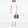 Burberry Haymarket Check Coated Canvas Minford Portrait Satchel Secondhand