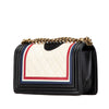 Secondhand Chanel Old Medium Multicolor Quilted Lambskin Crest Boy Flap