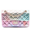 Chanel Mini Quilted Crinkled Goatskin Rainbow Reissue 2.55 Single Flap 224 Secondhand
