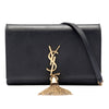 Saint Laurent Smooth Calfskin Monogram Kate Tassel Chain Wallet Secondhand