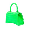 Balenciaga Croc Embossed Calfskin Hourglass Top Handle Bag XS Secondhand