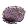 Gucci Mini Metallic Pebbled Calfskin Soho Chain Crossbody Secondhand