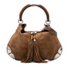 Gucci Large Crest Embossed Suede Indy Hobo Secondhand