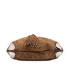 Gucci Large Crest Embossed Suede Indy Hobo Secondhand