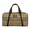 Burberry Haymarket Check Canvas Boston Bag Secondhand