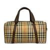 Burberry Haymarket Check Canvas Boston Bag Secondhand