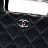 Chanel Quilted Caviar Chain Around Cut Out Evening Box Bag Secondhand