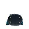 Burberry Prorsum House Check Canvas and Suede Fringe Bucket Bag Secondhand