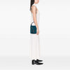 Burberry Prorsum House Check Canvas and Suede Fringe Bucket Bag Secondhand