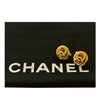 Chanel CC Gold Plated Round Clip On Earrings Secondhand