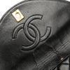 Chanel Quilted Lambskin Half Moon Single Flap Secondhand