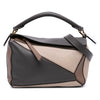LOEWE Small Tricolor Calfskin Puzzle Satchel Secondhand