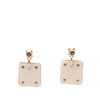 Hermès Gold Plated Swift As De Coeur Push Back Earrings Secondhand