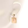 Hermès Gold Plated Swift As De Coeur Push Back Earrings Secondhand