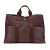 Hermès Canvas and Leather Fourre Tout MM Secondhand