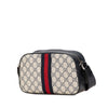 Gucci Small GG Supreme Textured Dollar Calfskin Web Ophidia Camera Bag Secondhand