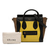 Celine Nano Tricolor Calfskin and Suede Luggage Tote Secondhand