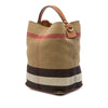 Burberry Medium Mega Check Canvas Ashby Bucket Bag Secondhand