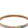 Hermès Extra Narrow Printed Enamel Uni Bangle Secondhand