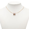Hermès Gold Plated Enamel Pop H Pendant Necklace Secondhand