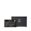 Chanel CC Embossed Lambskin Camellia Card Holder Secondhand