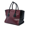 Prada Bicolor Glace Calf Twin Pocket Double Handle Satchel Secondhand