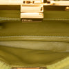 Fendi Small Embossed Suede Peekaboo Click Clutch on Chain Secondhand