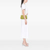 Fendi Small Embossed Suede Peekaboo Click Clutch on Chain Secondhand