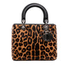Dior Medium Pony Hair Leopard Print Lady Dior Secondhand